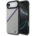 Etui BMW M Tricolor Metal Logo MagSafe do iPhone Air szary