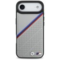 Etui BMW M Tricolor Metal Logo MagSafe do iPhone Air szary
