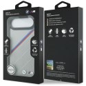 Etui BMW M Tricolor Metal Logo MagSafe do iPhone Air szary