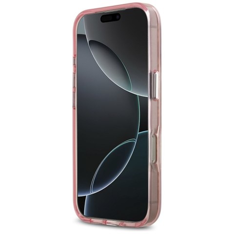 Etui Karl Lagerfeld IML Choupette Head Logo MagSafe do iPhone 17 Pro Max różowy