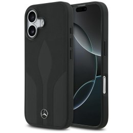 Etui Mercedes Leather The Move MagSafe do iPhone 17 czarny