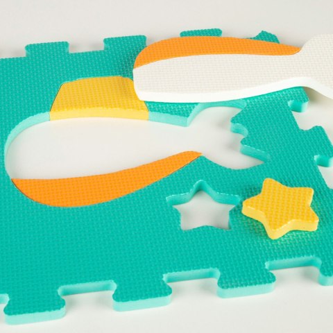 Dywan Puzzle Colorbaby Wielokolorowy Plastikowy EVA 90 x 90 cm Pojazdy 9 Części (4 Sztuk)