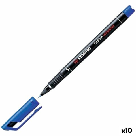 Mazaki Stabilo OHPEN UNIVERSAL Niebieski (10 Sztuk)