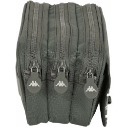 Piórnik Potrójny Kappa Basics Szary 21,5 x 10 x 8 cm