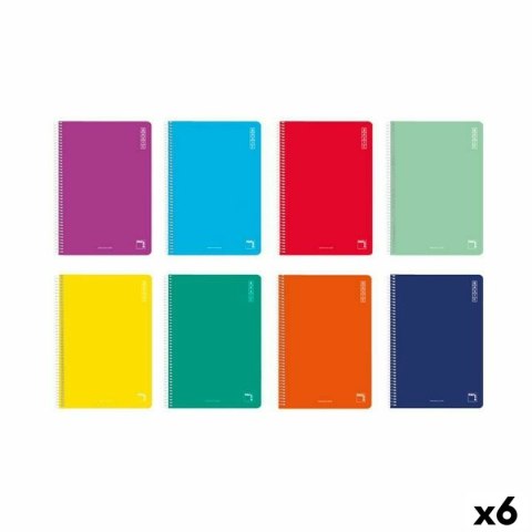 Zestaw zeszytów Pacsa BASIC Quarto 80 Kartki 10 Części (6 Sztuk)