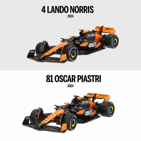 Samochód zabawkowy McLaren F1 2024 MCL38 (6 Sztuk)