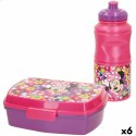 Pojemnik na Lunch Minnie Mouse 380 ml 17 x 5,5 x 13,5 cm Butelka (6 Sztuk)