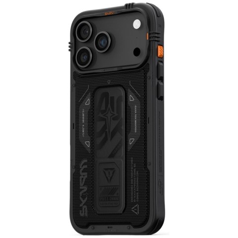 Etui Skinarma Phantom do iPhone 17 Pro Max Magnetic Charging + Grip Stand czarny