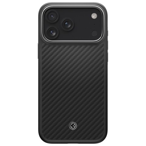 Etui Spigen Enzo Aramid "T" Mag MagSafe do iPhone 17 Pro Max czarno srebrny