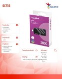 Dysk SSD External SC735 2TB U3.2C 1000/1000MB/s Grey