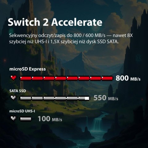 Karta microSDXC 512GB Express 800/600MB/s Nintendo Switch 2