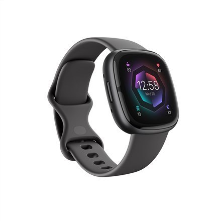 Fitbit Inteligentny zegarek NFC GPS Ekran dotykowy AMOLED Monitorowanie aktywności 24/7 Wodoodporny Bluetooth Wi-Fi Shadow Szary