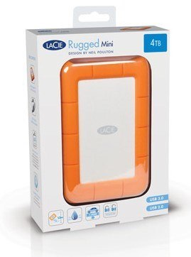 LaCie Rugged Mini zewnętrzny dysk twarde 4 TB Pomarańczowy
