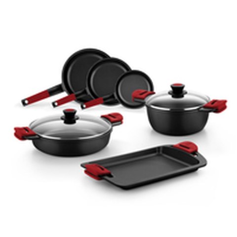 Patelnia nieprzywlekająca BRA A411226 Czarny Stal nierdzewna