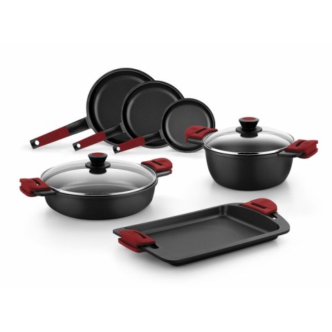 Patelnia nieprzywlekająca BRA A411226 Czarny Stal nierdzewna