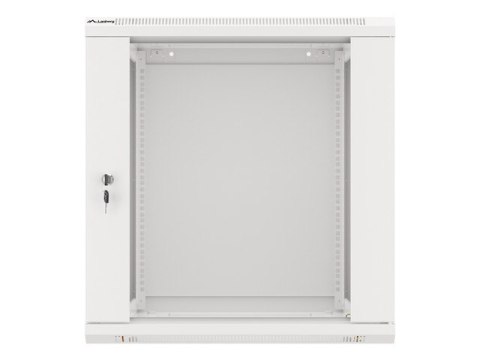 Szafa instalacyjna wisząca 19 cali 12U 600X600mm szara (drzwi szklane)