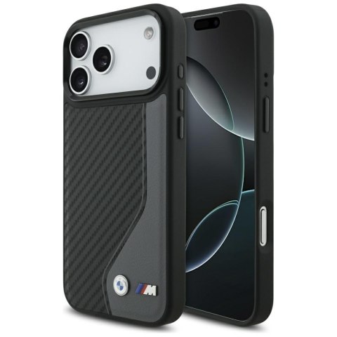 Etui BMW M Carbon Logo MagSafe do iPhone 17 Pro Max / 18 Pro Max antracyt