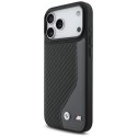 Etui BMW M Carbon Logo MagSafe do iPhone 17 Pro Max / 18 Pro Max antracyt