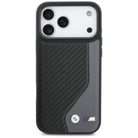 Etui BMW M Carbon Logo MagSafe do iPhone 17 Pro Max / 18 Pro Max antracyt