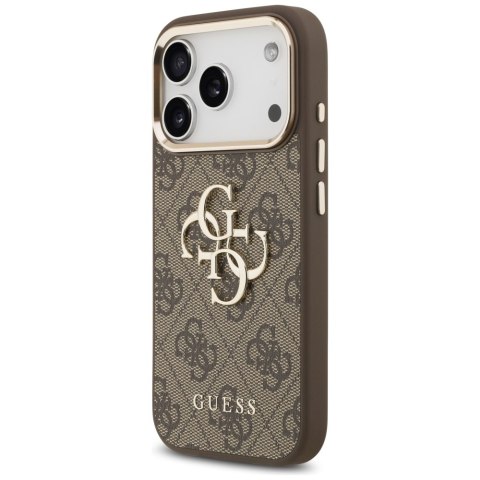 Etui Guess 4G Big 4G Classic Logo do iPhone 17 Pro brązowy złoty