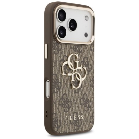 Etui Guess 4G Big 4G Classic Logo do iPhone 17 Pro brązowy złoty