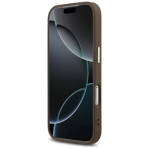 Etui Guess 4G Big 4G Classic Logo do iPhone 17 Pro brązowy złoty