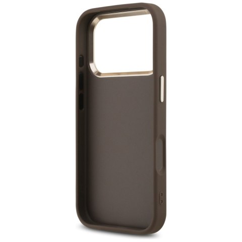 Etui Guess 4G Big 4G Classic Logo do iPhone 17 Pro brązowy złoty