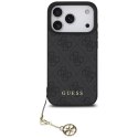 Etui Guess 4G Charms Collection MagSafe do iPhone 17 Pro czarny