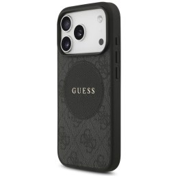 Etui Guess 4G Circle Classic Logo MagSafe do iPhone 17 Pro czarny