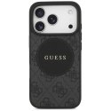 Etui Guess 4G Circle Classic Logo MagSafe do iPhone 17 Pro czarny