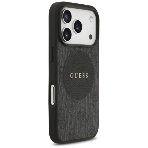 Etui Guess 4G Circle Classic Logo MagSafe do iPhone 17 Pro czarny