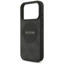 Etui Guess 4G Circle Classic Logo MagSafe do iPhone 17 Pro czarny