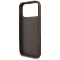 Etui Guess 4G Strap Triangle Logo MagSafe do iPhone 17 Pro Max brązowy