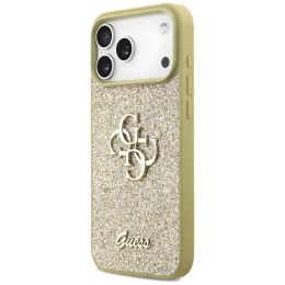 Etui Guess Fixed Glitter Big 4G do iPhone 17 Pro Max złoty