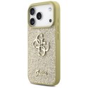 Etui Guess Fixed Glitter Big 4G do iPhone 17 Pro złoty