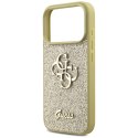 Etui Guess Fixed Glitter Big 4G do iPhone 17 Pro złoty