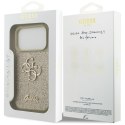 Etui Guess Fixed Glitter Big 4G do iPhone 17 Pro złoty