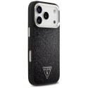 Etui Guess Glitter Triangle Logo MagSafedo iPhone 17 Pro czarny