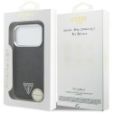 Etui Guess Glitter Triangle Logo MagSafedo iPhone 17 Pro czarny