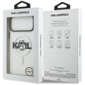Etui Karl Lagerfeld IML Choupette Sketch Logo MagSafe do iPhone 17 Pro Max przezroczysty