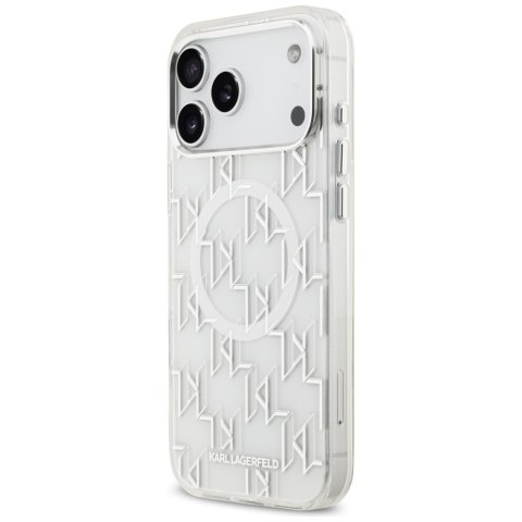 Etui Karl Lagerfeld IML KL Monogram MagSafe do iPhone 17 Pro Max biały