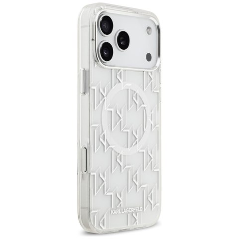 Etui Karl Lagerfeld IML KL Monogram MagSafe do iPhone 17 Pro Max biały