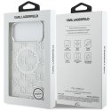 Etui Karl Lagerfeld IML KL Monogram MagSafe do iPhone 17 Pro Max biały