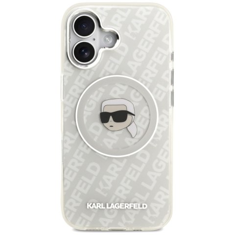Etui Karl Lagerfeld IML Karl Head Logo MagSafe do iPhone 17 szary