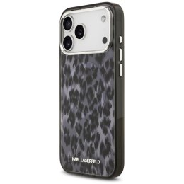 Etui Karl Lagerfeld IML Leopard Pattern MagSafe do iPhone 17 Pro Max czarny