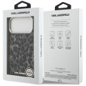 Etui Karl Lagerfeld IML Leopard Pattern MagSafe do iPhone 17 Pro Max czarny