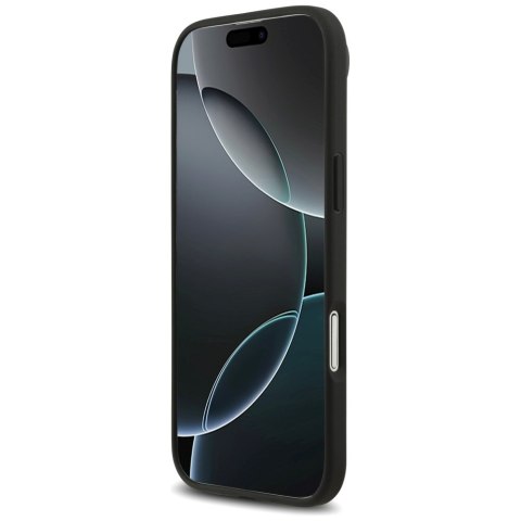 Etui Mercedes Leather Star Pattern Stripes MagSafe do iPhone Air czarny