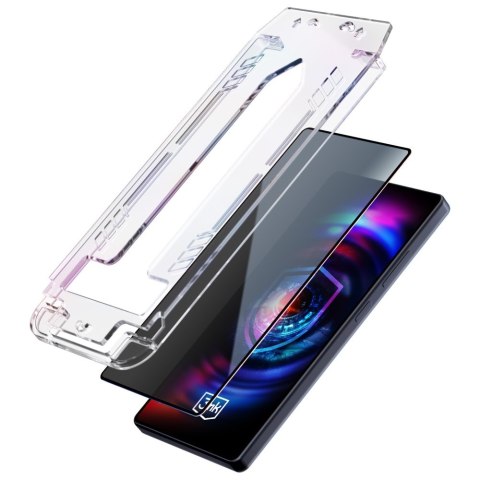 Szkło prywatyzujące 3MK HardGlass Max Privacy z aplikatorem do Apple iPhone 16 Pro/17