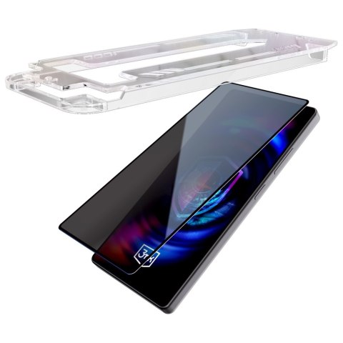Szkło prywatyzujące 3MK HardGlass Max Privacy z aplikatorem do Apple iPhone 16 Pro/17