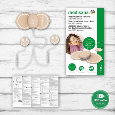 Przenośny Masażer Relaksacyjny i Łagodzący Ból Menstruacyjny Medisana TT 250 Beżowy